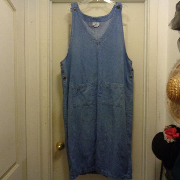 RETRO BLUE JEAN JUMPER SWEET GIRL By Venice Blues 2 X - Picture 1 of 9
